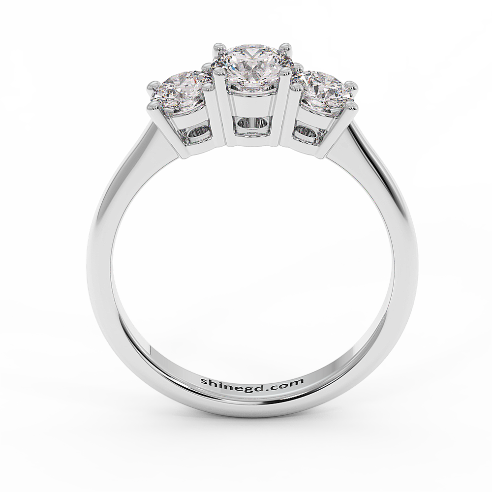 18K Gold Diamond Solitaire Ring