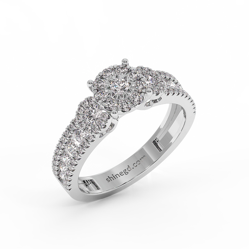18K Gold Diamond Ring