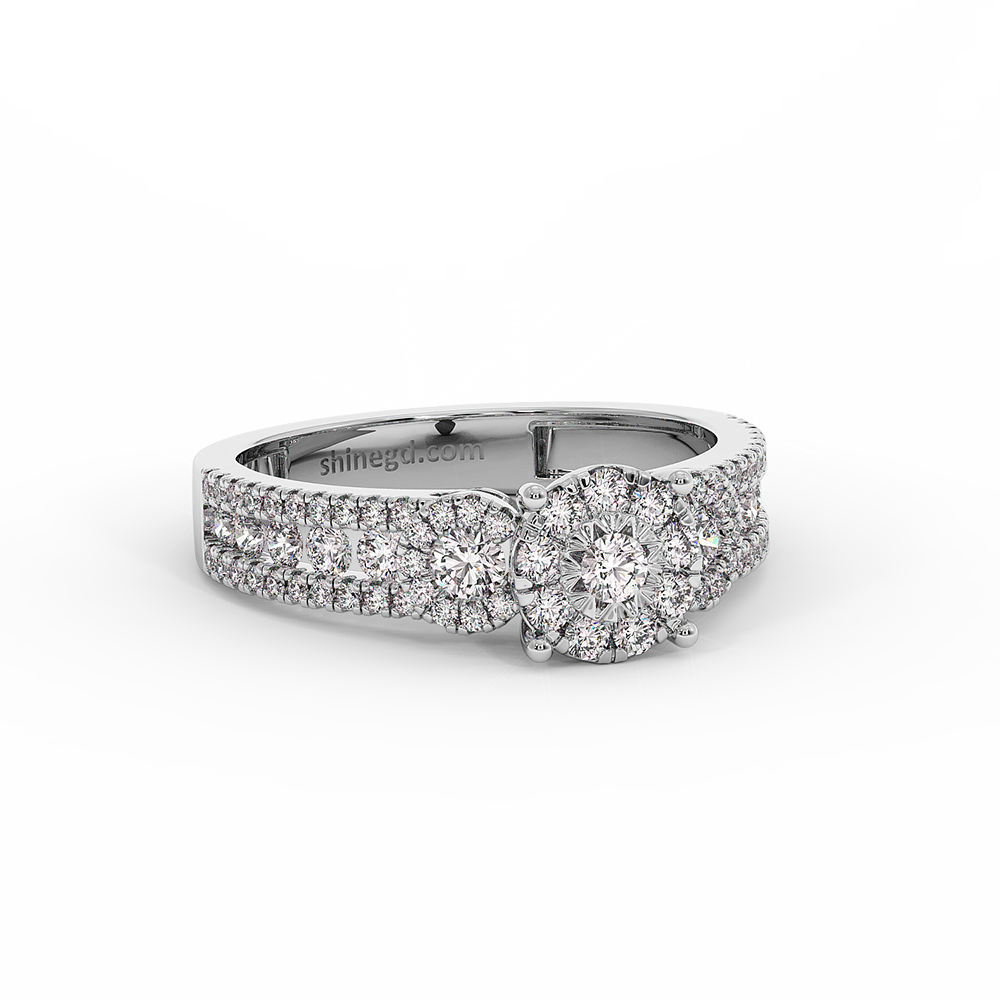 18K Gold Diamond Ring