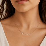 Personalized Name Necklace with Stone